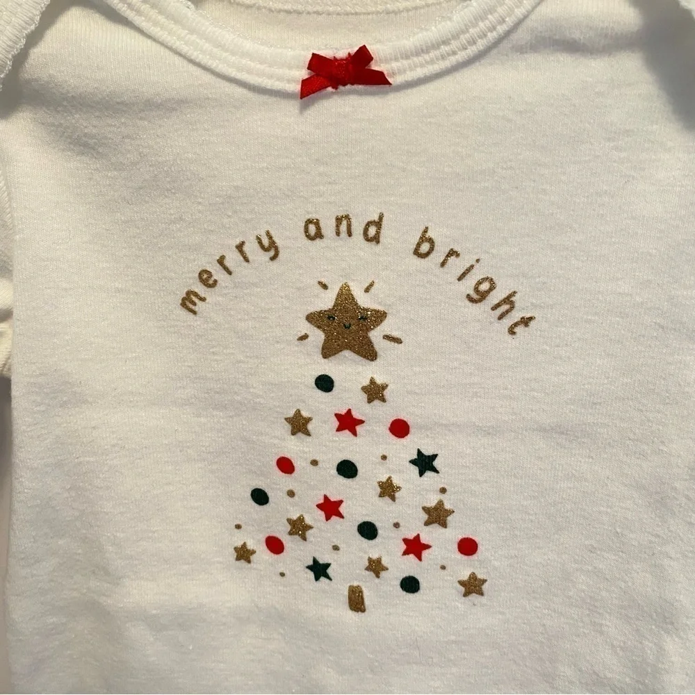 Carter's Baby Girls Christmas Skating Bodysuits/ Tutu Leggings/ Bottoms 6 Months